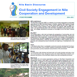 Civil Society Engagement in Nile Cooperation and Development