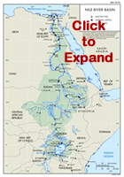 Nile Basin Area Map - Click for a bigger Image